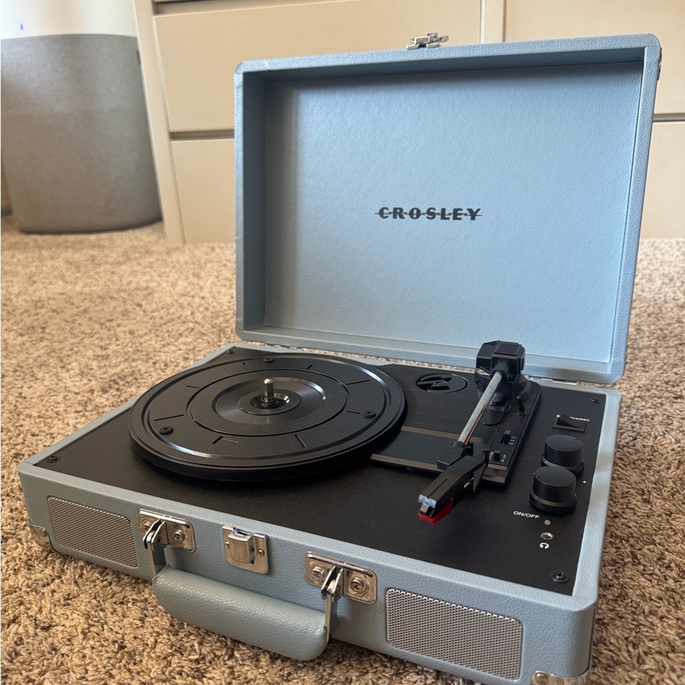 Crosley Light Blue Portable Record Player